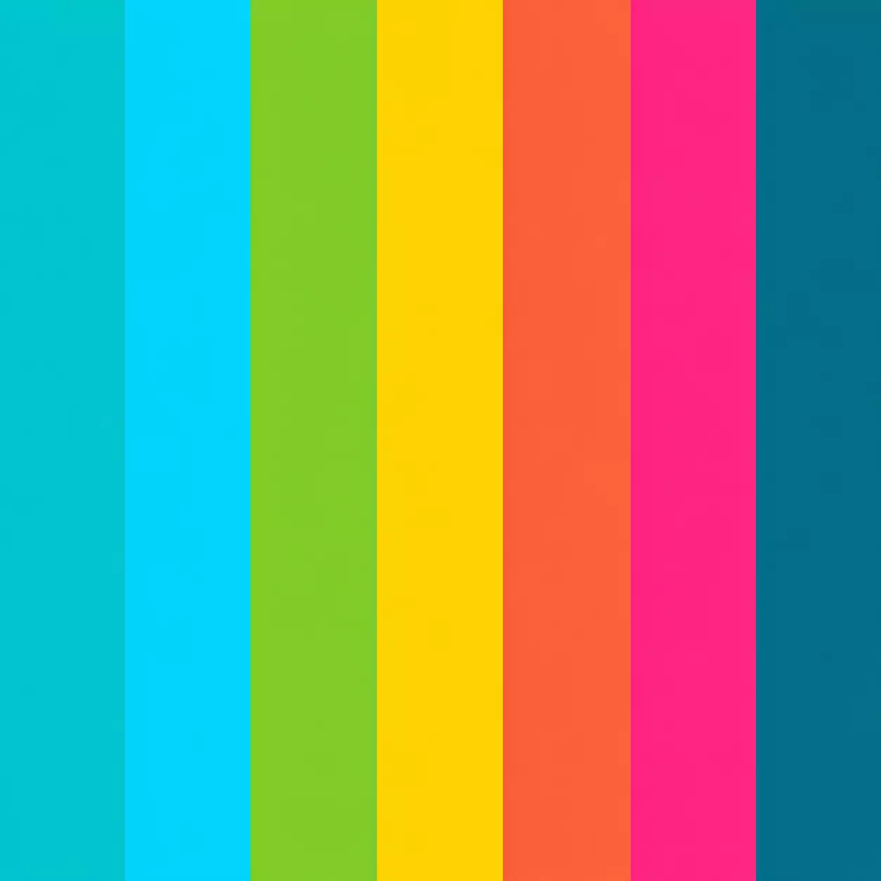 Tropical Splash colour palette